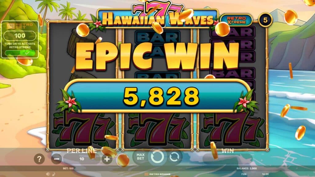 777 – Hawaiian Waves screenshot 1