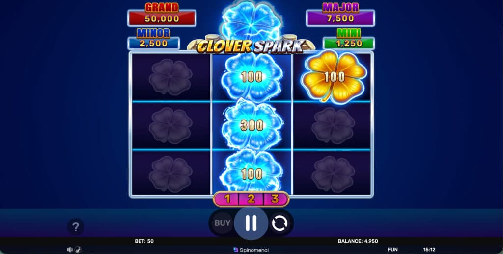 Clover Spark – Hold&Hit 3×3 screenshot 1