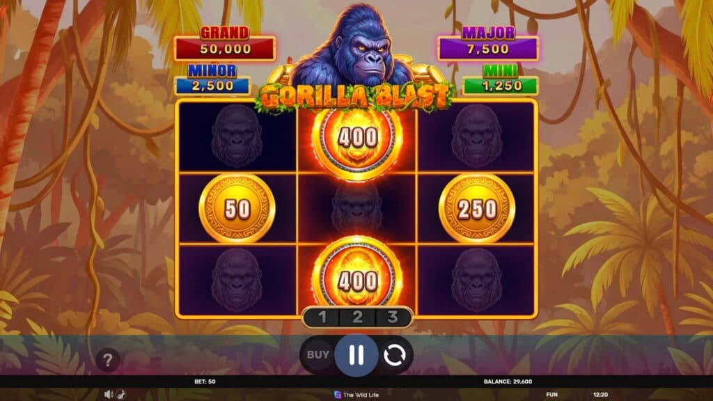 Gorilla Blast – Hold&Hit 3×3 screenshot 1