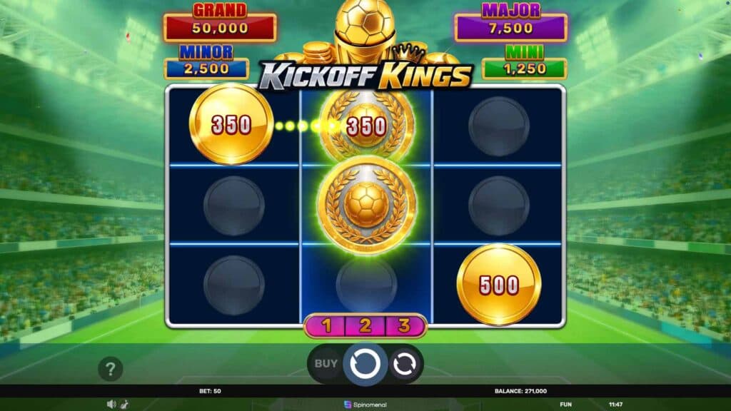 Kickoff Kings– Hold&Hit 3×3 screenshot 2