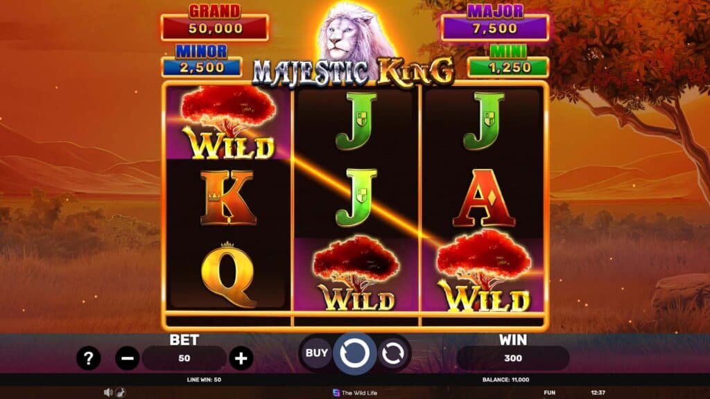Majestic King – Hold&Hit 3×3 screenshot 1